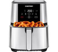 Chefman TurboTouch Air Fryer, The Most Compact and Healthy Way to Cook Oil-Free, One-Touch Digital Controls and Shake Reminder For The Perfect Crispy And Low Calorie Finish, 5 Litre