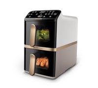 PHILIPS Airfryer Verticale Serie 4000 da 10L NA462/80 FRIGGITRICE AD ARIA, capacità 10 l, Max potenza 2750 W, 6 programmi, 40 °C a 200 °C, Bianco