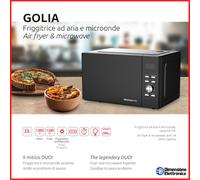 Friggitrice ad Aria e Forno Microonde Grill Pollo Patatine 24lt Airfryer Golia