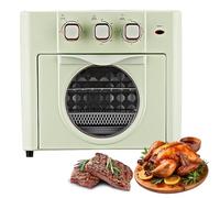 Friggitrice ad aria e forno tostapane combinati - Grande capacità 18L, 3 manopole meccaniche, controllo della temperatura e timer, circolazione dell'aria calda a 360°