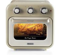 Ariete 4632 Friggitrice ad aria e forno Vintage, 1400W, 2in1, Capacità 16L, Accessori inclusi, Timer 60 minuti, Doppio vetro, Beige