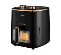 eldom Friggitrice ad Aria Calda Senza Olio, friggitrice Senza Olio, Temperatura Regolabile da 80 a 200°C, capacità 5L, Potenza 1500 Watt, Controllo degli Alimenti Tramite Una Finestra Trasparente.