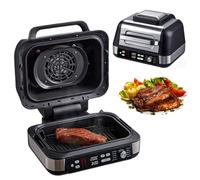 Friggitrice ad aria elettrica, piastre rimovibili automatiche da 1750 W, 10 funzioni preimpostate, controllo della temperatura, griglia da tavolo e parti lavabili in lavastoviglie.