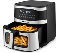 Friggitrice ad Aria Grunkel Maxisteelfryer 9L 2200W Fry Force 360° 10 Programmi Finestra