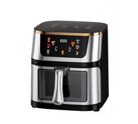 Friggitrice Ad Aria Intelligente Capacità Di 10L Riscaldamento Circolante | Multicooker Con Touch Screen Riscaldamento Rapido Elettrodomestici Da Cucina Cottura Intelligente for Cibi E Snack