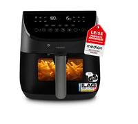 MEDION X20 XL Friggitrice ad aria (6,6 L, 5 programmi carne con sonda termica, motore DC silenzioso da 1.700 W, 10 programmi, ILAG senza PFAS)