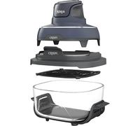 Ninja CRISPi Friggitrice ad Aria Portatile, 3.8L, 4 in 1: Frittura, Cottura Arrosto, Mantiene Cibo Caldo e Croccante, Compatta, 2 Contenitori Vetro Rimovibili, 1700W, Grigio FN101EUGY