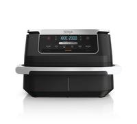 Ninja FlexDrawer Friggitrice ad aria doppio cestello, 6,6 L, 6 in 1, DualZone, divisorio rimovibile, zero olio, arrosto/forno, massima croccantezza, parti lavabili in lavastoviglie, nero, AF550EU