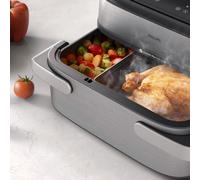 Friggitrice ad aria Philips 5000 Steam Megabasket NA565/02, 9,5 L - Acciaio inossidabile