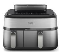 Philips 5000 series Airfryer doppio cestello con cottura a vapore, friggitrice ad aria da 9.0L, 19 metodi di cottura, App per ricette, NA555/00