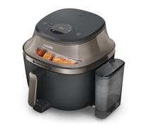 Philips Airfryer 5000 Series - Friggitrice ad aria calda con vapore, 7,2 l, XXL, SteamFry, finestra di visualizzazione, rivestimento in ceramica senza PFAS, pulizia automatica a vapore, Rapid Air Plus