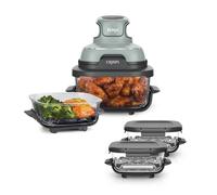 Friggitrice ad aria portatile 4 in 1 in vetro Ninja CRISPi Verde salvia - Kit Meal Prep Essenziale FN101EUSGB