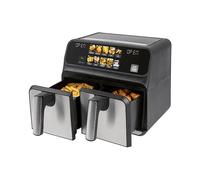 ProfiCook PC-FR 1287 H Doppia 8 L Indipendente 2200 W Friggitrice ad aria calda Nero, Acciaio inox