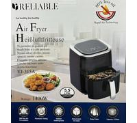 FRIGGITRICE AD ARIA RELIABLE SENZA OLIO 5,5 LITRI XXL CON TOUCH SCREEN, TIMER