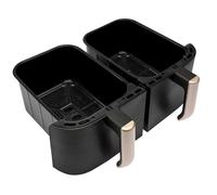 RUSSEL HOBBS Satisfry Dual Basket 9L FRIGGITRICE AD ARIA, capacità 9 l, Max potenza 2800 W, Nero