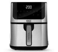Friggitrice ad Aria Sogo DIGIFRYER1400 5L 1400W Display LED 8 Programmi Acciaio