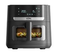 Friggitrice ad Aria Solac FA1801 Elegance E80 8L 1800W Doppia Resistenza Finestra