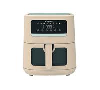 Tognana, Friggitrice ad aria 8L, doppia resistenza, display digitale, timer, 80-200°C, finestra, 2000W, Champagne