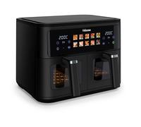 TRISTAR Friggitrice ad Aria Doppio Cestello, 9 Litri, Elettrica, 2400W, Plastica, Nero Fr-9075