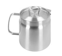 Friggitrice ad olio di grande capacità in acciaio inox, filtro olio, vaso olio con filtro, separatore di residuo, impugnatura ergonomica, bottiglia di separazione (2L)