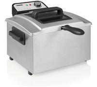 Princess Friggitrice, capacità 5 litri, 3270 W, tecnologia zona fredda, finestra di visualizzazione, acciaio inox, doppio termostato, facile da pulire, parti rimovibili, 01.184090.01.001