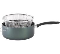 Friggitrice antiaderente con cestello 1 manico Selvaline + coperchio vetro