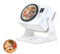Friggitrice automatica - Robot da cucina intelligente con avvio one-touch, rotazione a 360° e riscaldamento 3D, per uso domestico e commerciale