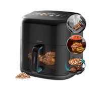 Cecotec Friggitrice ad Aria 8,5L - Air Fryer Cecofry&Grill Smokin'Prime 8500. 2300W, 3in1: Friggitrice, Grill, Piastra. Affumicatore integrato, Temp.40-200°C, Parete Divisoria Mobile, Cottura uniforme