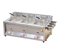 Friggitrice commerciale, 18 l, in acciaio inox, con cestello e coperchio, per ristoranti commerciali e famiglie, facile da pulire