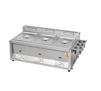 Friggitrice commerciale 18L / 26L Desktop Grande Gas Propano, Acciaio Inox Leggero GPL Grande Capacità Pollo E Patatine Fritte Gas All'aperto, Doppio Con Cestello E Coperchio (8L + 8