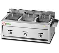 Friggitrice commerciale in acciaio inox GPL da 12 litri con coperchio per patatine, ciambelle, pesce, facile da pulire, camino rimovibile