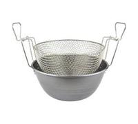 Friggitrice con cestello (26cm) Ferro Silver spazzolato 15500260FCV