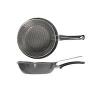 Friggitrice Con Griglia Maculato K2 In Acciaio Ferroso Cm 26, Nero