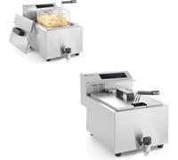 HENDI 207369 Friggitrice Mastercook digitale con rubinetto di scarico - 8 l