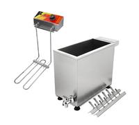 Friggitrice elettrica commerciale a 12 ganci friggitrice for snack di corn dog macchina for friggere in acciaio inox for hot dog formaggio coreano, bastoncini for waffle