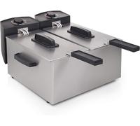 FRIGGITRICE ELETTRICA DOPPIA PRINCESS 183123 2 VASCHE CESTELLI X 3 LITRI 1800W