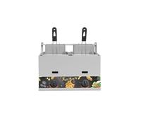 Friggitrice elettrica for tacchino professionale con friggitrice da banco in acciaio inossidabile addensato a cestello grande for ristoranti e snack bar Riscaldamento Rapido(M)