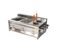 Friggitrice elettrica for tacchino professionale con friggitrice da banco in acciaio inossidabile addensato a cestello grande for ristoranti e snack bar Riscaldamento Rapido(B)