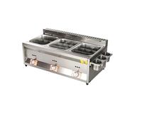 Friggitrice elettrica for tacchino professionale con friggitrice da banco in acciaio inossidabile addensato a cestello grande for ristoranti e snack bar Riscaldamento Rapido(C)