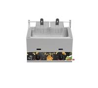 Friggitrice elettrica for tacchino professionale con friggitrice da banco in acciaio inossidabile addensato a cestello grande for ristoranti e snack bar Riscaldamento Rapido(H)
