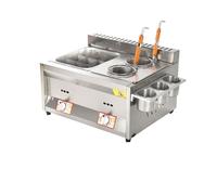 Friggitrice elettrica for tacchino professionale con friggitrice da banco in acciaio inossidabile addensato a cestello grande for ristoranti e snack bar Sicurezza Facile Da Pulire(L)
