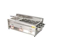 Friggitrice elettrica for tacchino professionale con friggitrice da banco in acciaio inossidabile addensato a cestello grande for ristoranti e snack bar Riscaldamento Rapido(E)