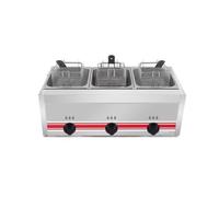 Friggitrice elettrica for tacchino professionale con friggitrice da banco in acciaio inossidabile addensato a cestello grande for ristoranti e snack bar Riscaldamento Rapido(K)