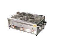 Friggitrice elettrica for tacchino professionale con friggitrice da banco in acciaio inossidabile addensato a cestello grande for ristoranti e snack bar Riscaldamento Rapido(A)