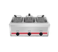 Friggitrice elettrica for tacchino professionale con friggitrice da banco in acciaio inossidabile addensato a cestello grande for ristoranti e snack bar Sicurezza Facile Da Pulire(M)