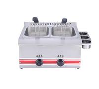Friggitrice elettrica for tacchino professionale con friggitrice da banco in acciaio inossidabile addensato a cestello grande for ristoranti e snack bar Riscaldamento Rapido(A)
