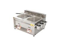 Friggitrice elettrica for tacchino professionale con friggitrice da banco in acciaio inossidabile addensato a cestello grande for ristoranti e snack bar Riscaldamento Rapido(H)
