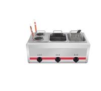 Friggitrice elettrica for tacchino professionale con friggitrice da banco in acciaio inossidabile addensato a cestello grande for ristoranti e snack bar Riscaldamento Cucina Facilmente Varietà Cibi(U)