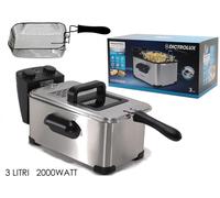 Friggitrice elettrica in Acciaio professionale timer cestello a immersione 3 LT