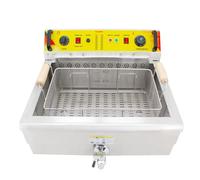 Friggitrice elettrica Macchina for friggere francese Controllo preciso della temperatura Fornello a chip Cucina domestica commerciale Robot da cucina Facile da pulire